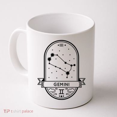 Gemini Zodiac Symbol Design Coffee Mug