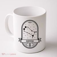 Gemini Zodiac Symbol Design Coffee Mug thumb 0