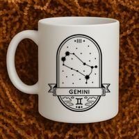 Gemini Zodiac Symbol Design Coffee Mug thumb 2