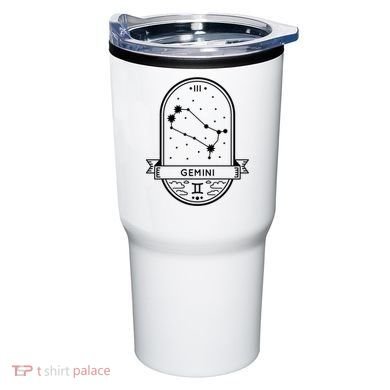 Gemini Zodiac Symbol Design Tumbler