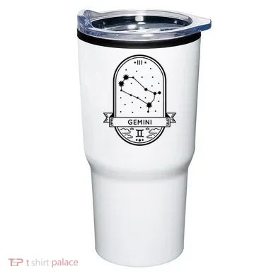 Gemini Zodiac Symbol Design Tumbler
