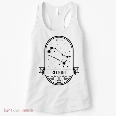 Gemini Zodiac Symbol Design Women's Tank Top