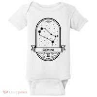 Gemini Zodiac Symbol Design Baby Bodysuit thumb 0