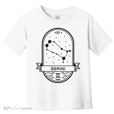 Gemini Zodiac Symbol Design Toddler T-Shirt