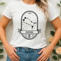 Gemini Zodiac Symbol Design Women's T-Shirt thumb 2