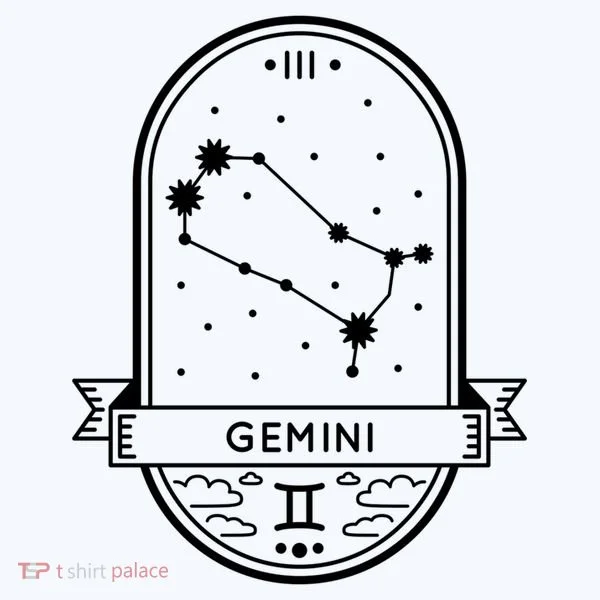 Gemini Zodiac Symbol Design Women's T-Shirt