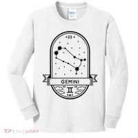 Gemini Zodiac Symbol Design Kids Long Sleeve Shirt thumb 0