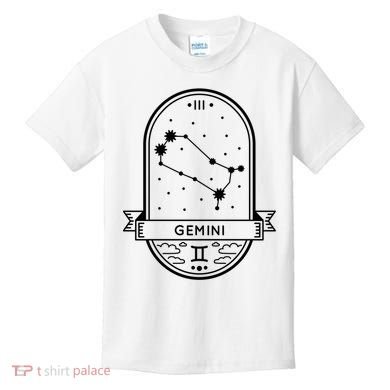 Gemini Zodiac Symbol Design Kids T-Shirt
