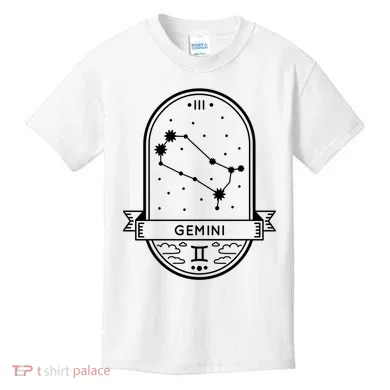 Gemini Zodiac Symbol Design Kids T-Shirt
