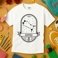 Gemini Zodiac Symbol Design Kids T-Shirt thumb 3