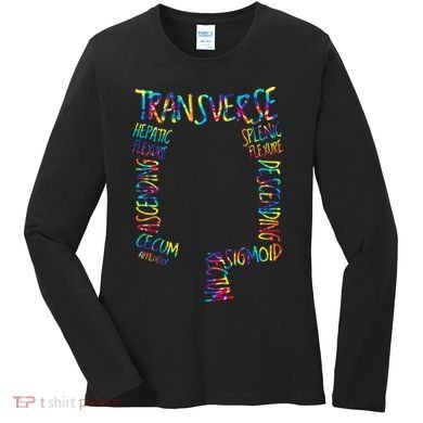 Gi Endoscopy Nurse Endo Tech Colonoscopy Map Women's Long Sleeve Shirt