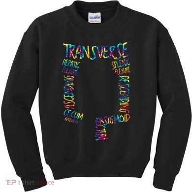 Gi Endoscopy Nurse Endo Tech Colonoscopy Map Kids Sweatshirt