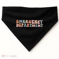 Groovy Emergency Nurse ED ER Emergency Department Nursing USA-Made Doggie Bandana thumb 0