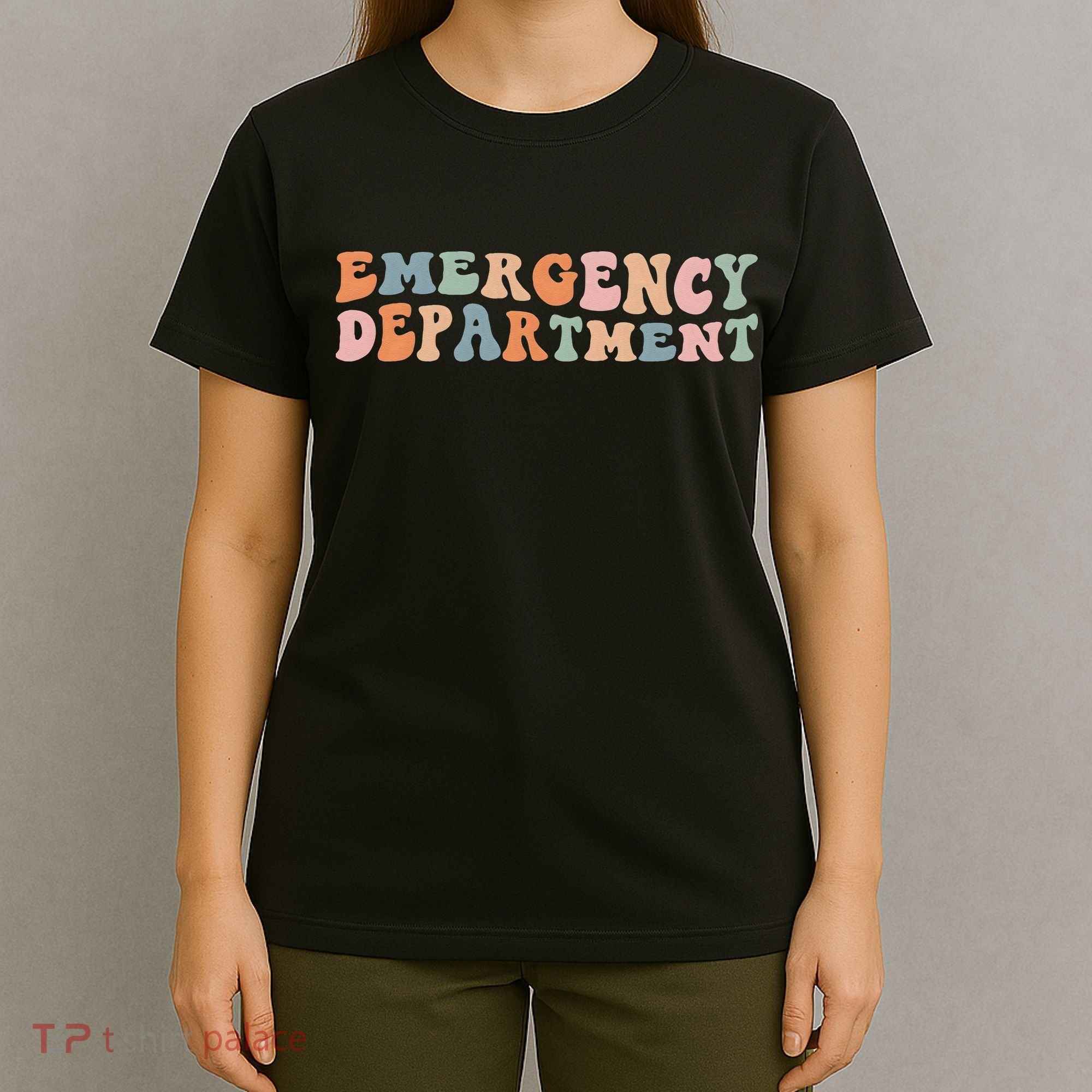 Groovy Emergency Nurse ED ER Emergency Department Nursing T-Shirt