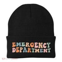Groovy Emergency Nurse ED ER Emergency Department Nursing Beanie thumb 0