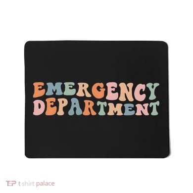 Groovy Emergency Nurse ED ER Emergency Department Nursing Mousepad