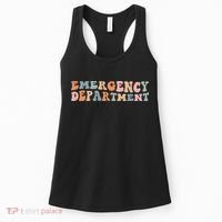 Groovy Emergency Nurse ED ER Emergency Department Nursing Women's Tank Top thumb 0