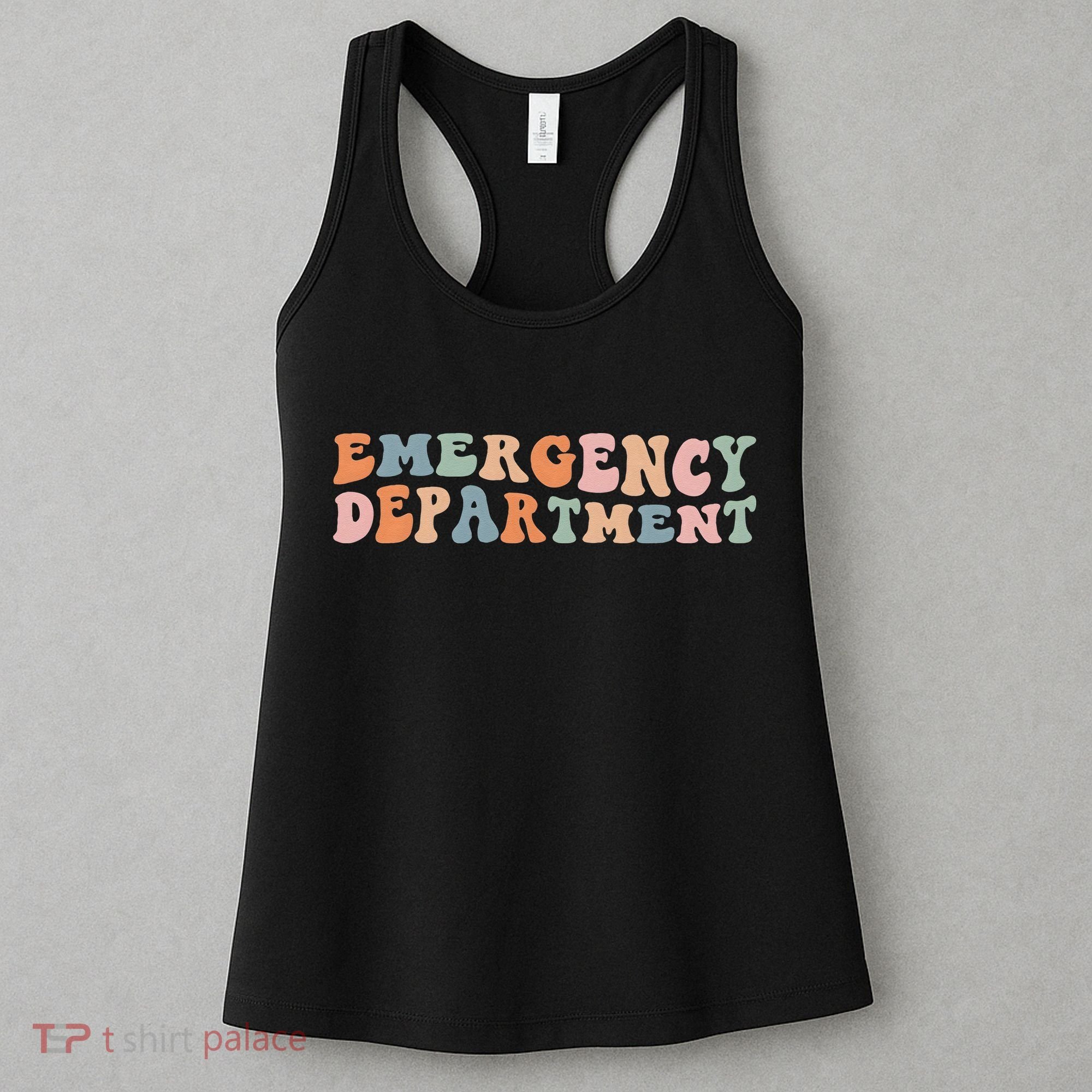 Groovy Emergency Nurse ED ER Emergency Department Nursing Women's Tank Top