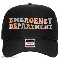 Groovy Emergency Nurse ED ER Emergency Department Nursing Hat thumb 0