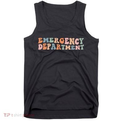Groovy Emergency Nurse ED ER Emergency Department Nursing Tank Top