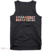 Groovy Emergency Nurse ED ER Emergency Department Nursing Tank Top thumb 0