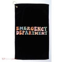 Groovy Emergency Nurse ED ER Emergency Department Nursing Golf Towel thumb 0