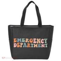 Groovy Emergency Nurse ED ER Emergency Department Nursing Tote Bag thumb 0