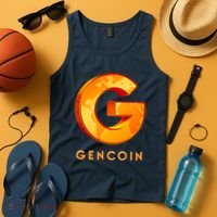 Gencoin Crypto Logo Tank Top thumb 4