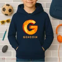 Gencoin Crypto Logo Kids Hoodie thumb 2