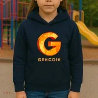 Gencoin Crypto Logo Kids Hoodie thumb 3