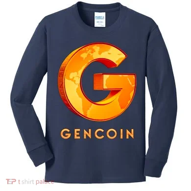 Gencoin Crypto Logo Kids Long Sleeve Shirt