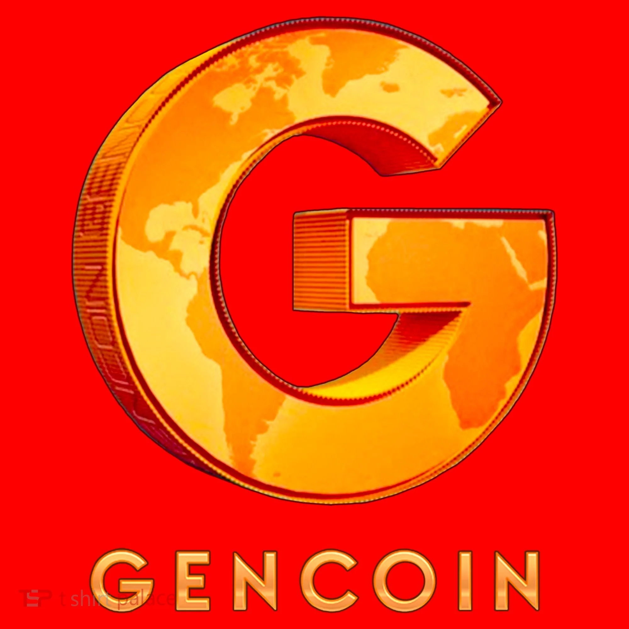 Gencoin Crypto Logo Santa Hat