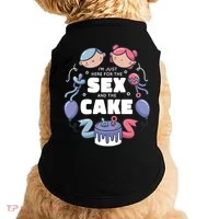 Gender Reveal Funny Cake Doggie Tank thumb 0