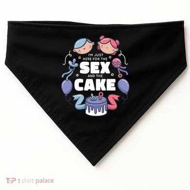 Gender Reveal Funny Cake USA-Made Doggie Bandana