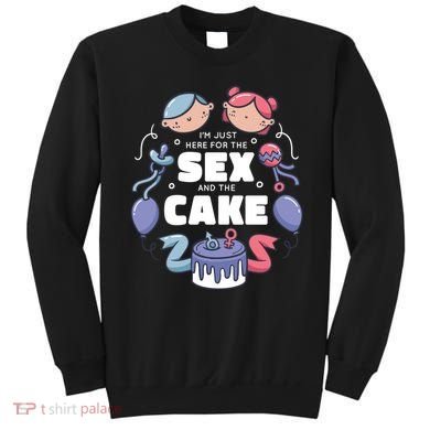 Gender Reveal Funny Cake Sweatshirt