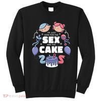 Gender Reveal Funny Cake Sweatshirt thumb 0