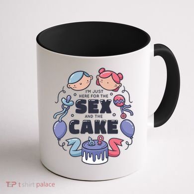 Gender Reveal Funny Cake Coffee Mug back