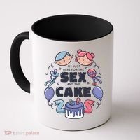 Gender Reveal Funny Cake Coffee Mug thumb 0