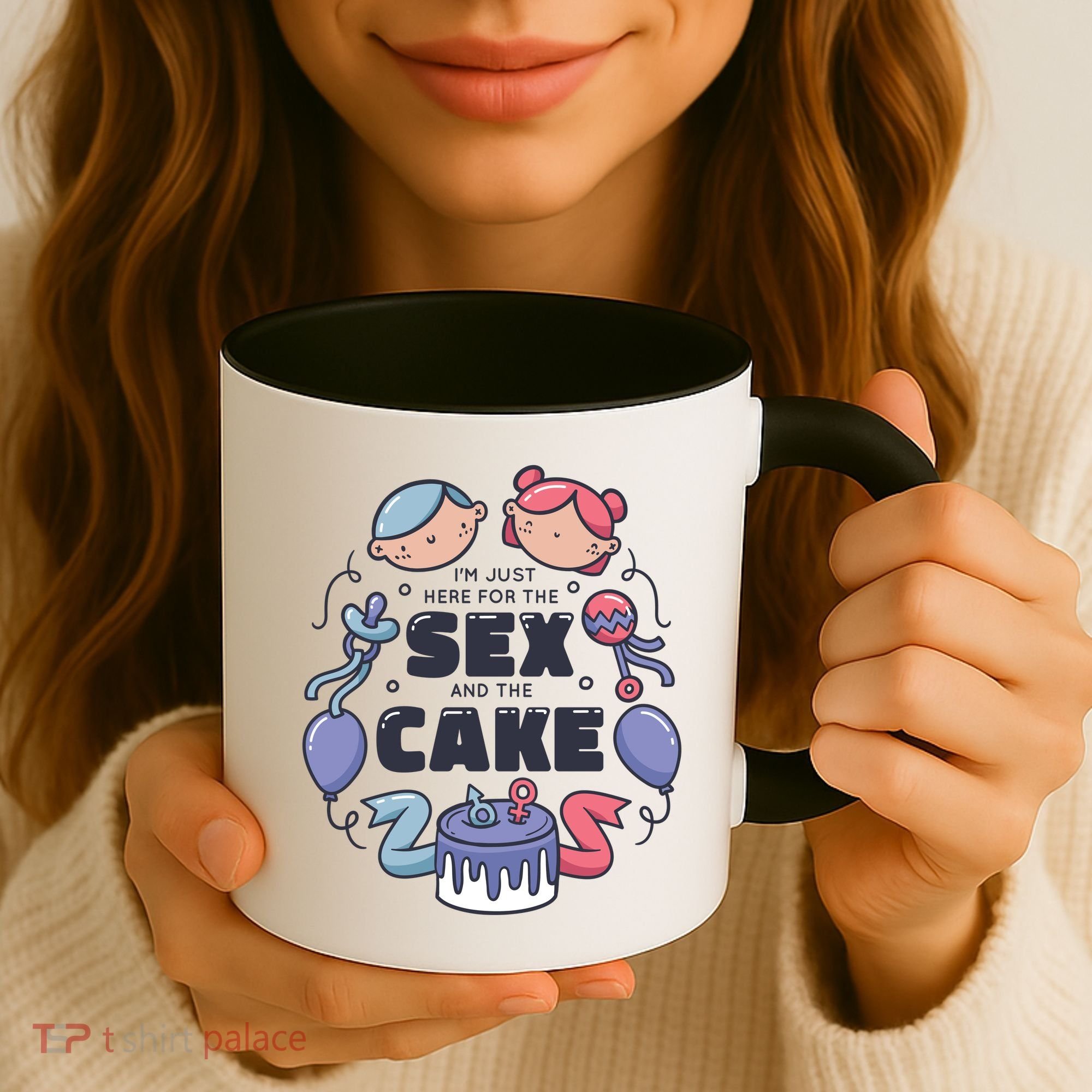 Gender Reveal Funny Cake Coffee Mug