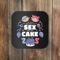 Gender Reveal Funny Cake Coaster thumb 0