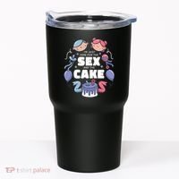 Gender Reveal Funny Cake Tumbler thumb 0