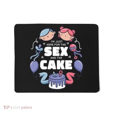 Gender Reveal Funny Cake Mousepad