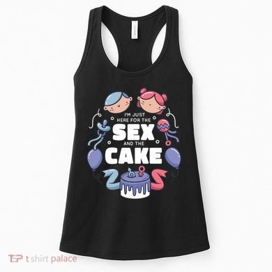 Gender Reveal Funny Cake Women's Tank Top