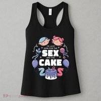 Gender Reveal Funny Cake Women's Tank Top thumb 3