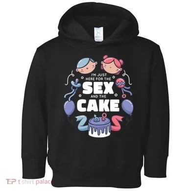 Gender Reveal Funny Cake Toddler Hoodie