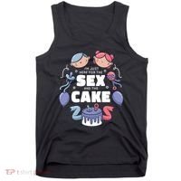 Gender Reveal Funny Cake Tank Top thumb 0