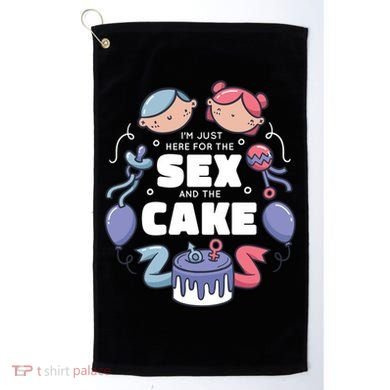 Gender Reveal Funny Cake Golf Towel