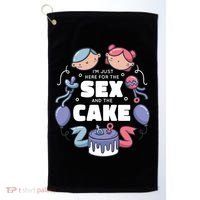Gender Reveal Funny Cake Golf Towel thumb 0