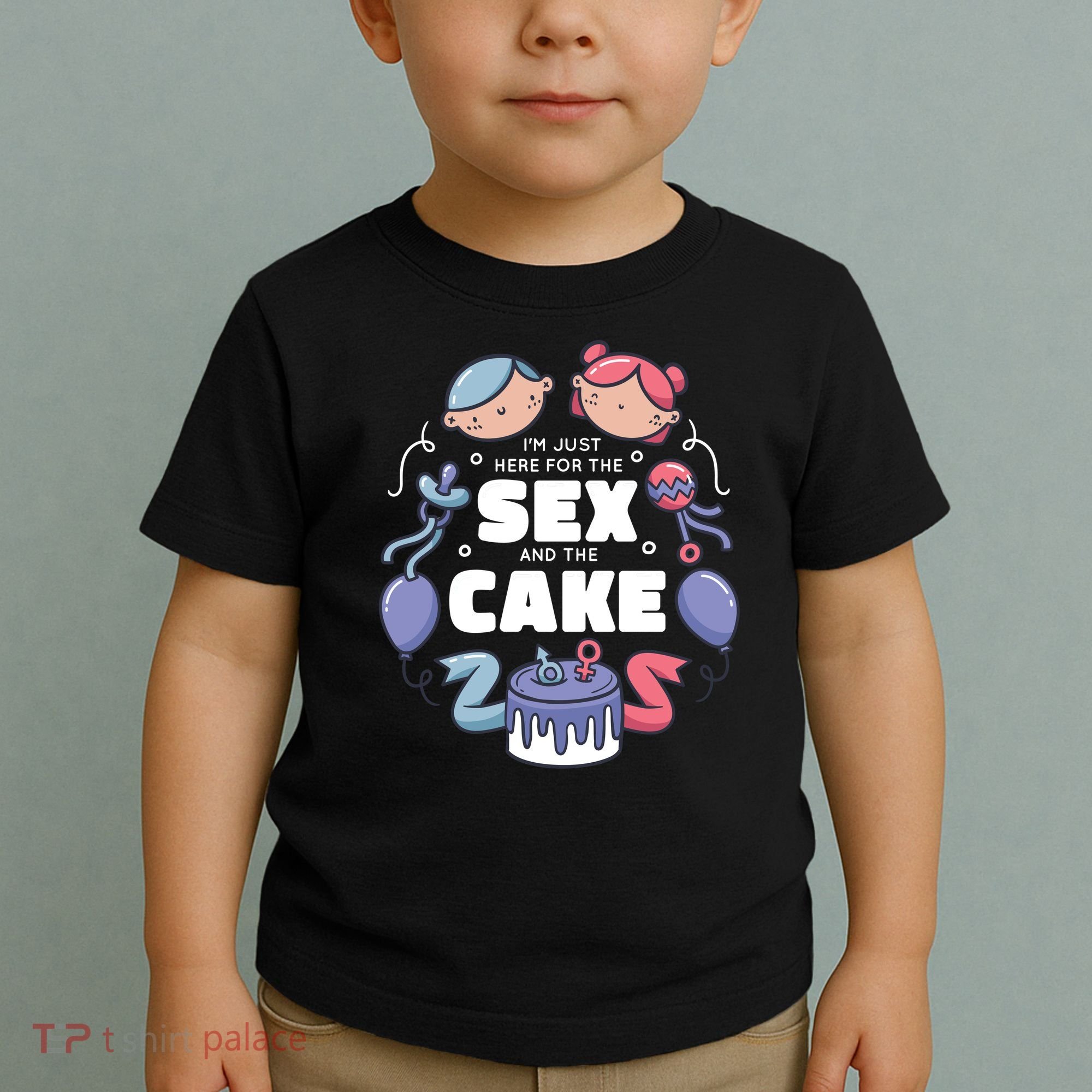 Gender Reveal Funny Cake Toddler T-Shirt