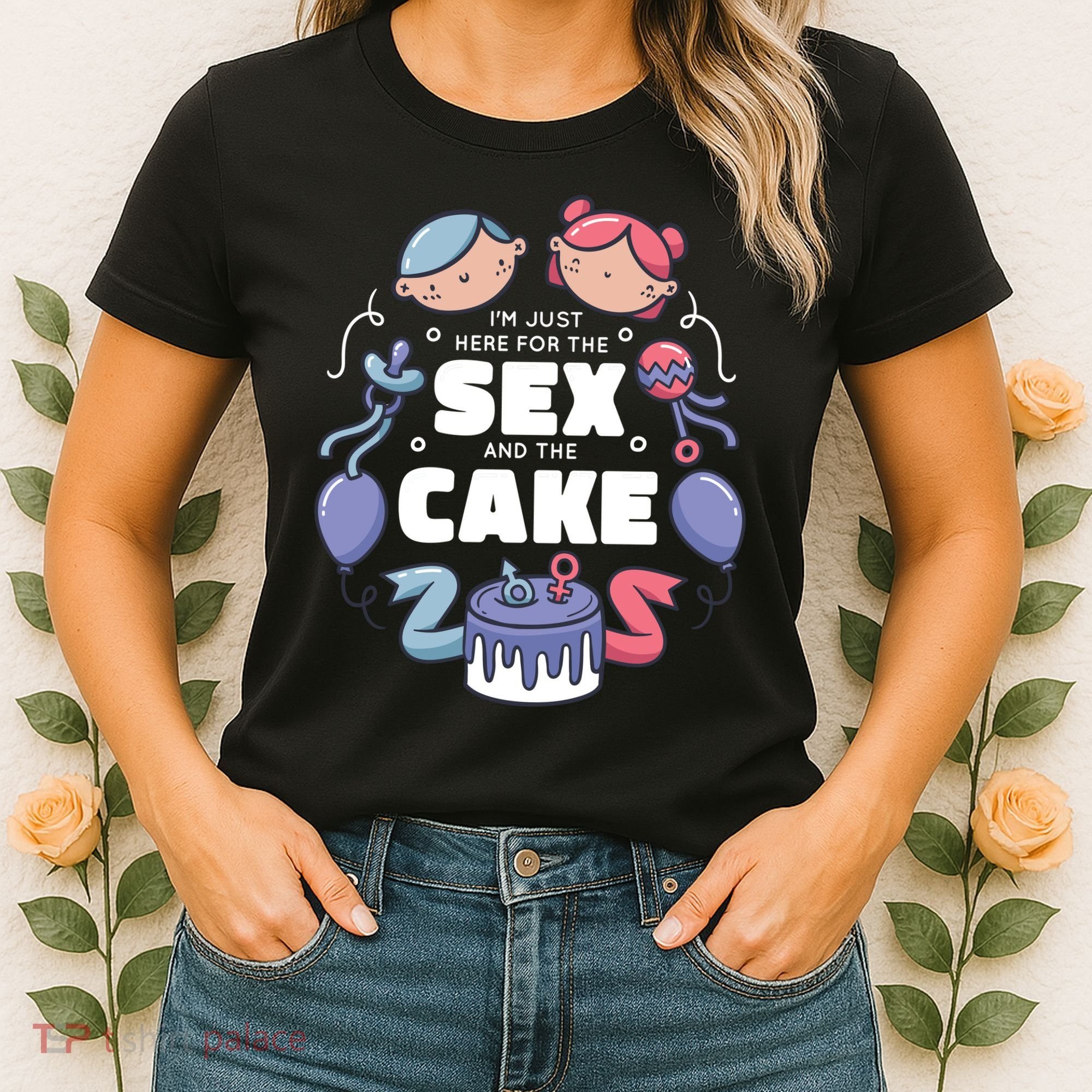 Gender Reveal Funny Cake Women's T-Shirt